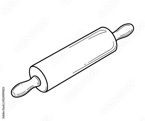 Rolling Pin Line Art