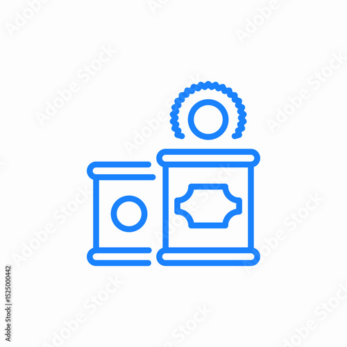 canned food icon sign vector