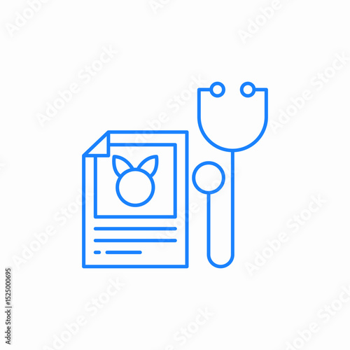pet health report icon sign vector