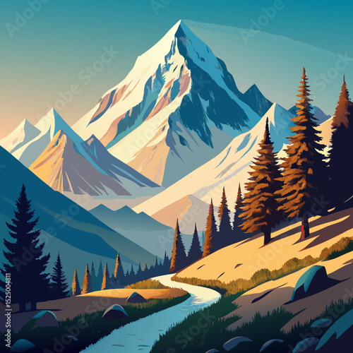 a-snow-dusted-mountain-trail-in-the-himalayas--