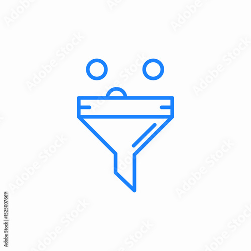 data filter icon sign vector