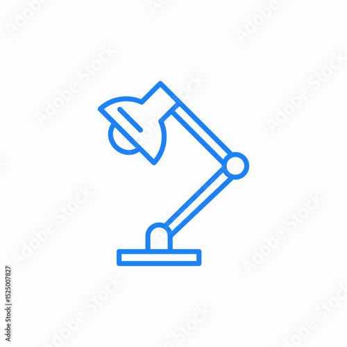desk lamp icon sign vector