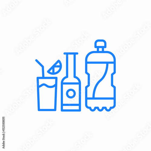 drinks beverage icon sign vector