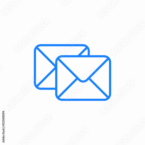envelopes mail icon sign vector