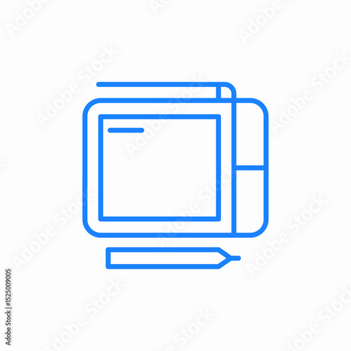 notebook writing pad icon sign vector