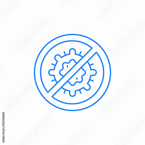 no virus sign icon sign vector