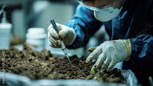 Laboratory investigations focus on soil contamination and potential bioremediation techniques.