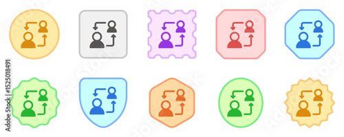 Editable turnover, exchange, substitue, replace, switch, users, accounts vector icon. Work, job. Part of a big icon set family. Perfect for web and app interfaces, presentations, infographics, etc
