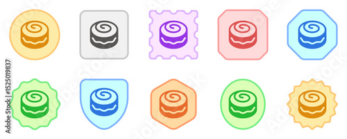 Editable swiss cinnamon roll vector icon. Bakery, cooking, food. Part of a big icon set family. Perfect for web and app interfaces, presentations, infographics, etc