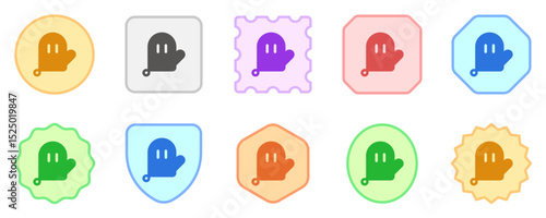 Editable oven mitten vector icon. Bakery, cooking, appliances,  kitchenware, food. Part of a big icon set family. Perfect for web and app interfaces, presentations, infographics, etc