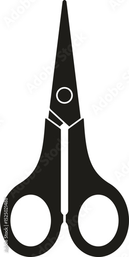vector silhouette of a pair of scissors