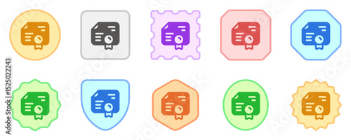 Editable diploma, certificate, acknowledgment vector icon. Education, business, profession. Part of a big icon set family. Perfect for web and app interfaces, presentations, infographics, etc