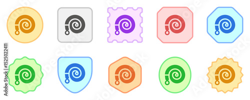 Editable garden hose vector icon. Gardening, landscaping, horticulture. Part of a big icon set family. Perfect for web and app interfaces, presentations, infographics, etc