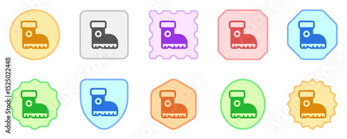 Editable boots vector icon. Outdoor, industry, gardening, heavy duty. Part of a big icon set family. Perfect for web and app interfaces, presentations, infographics, etc
