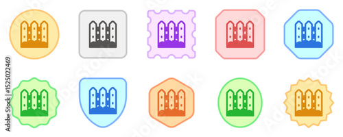 Editable fences vector icon. Gardening, landscaping, horticulture, building. Part of a big icon set family. Perfect for web and app interfaces, presentations, infographics, etc