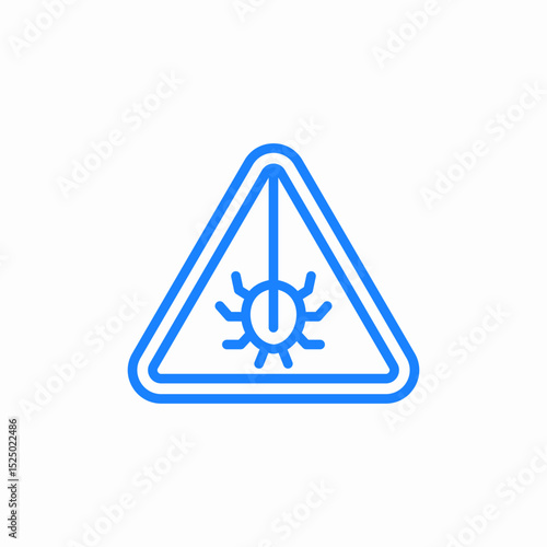 bug alert icon sign vector