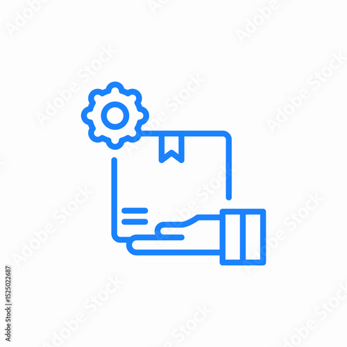delivery settings icon sign vector
