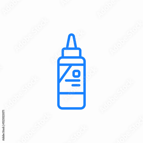 glue bottle icon sign vector