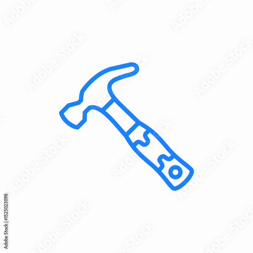 hammer tool icon sign vector