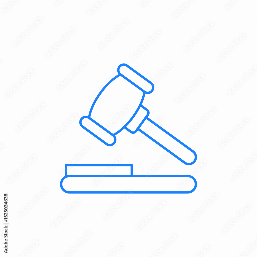 wooden court gavel icon sign vector wooden court gavel icon sign vector