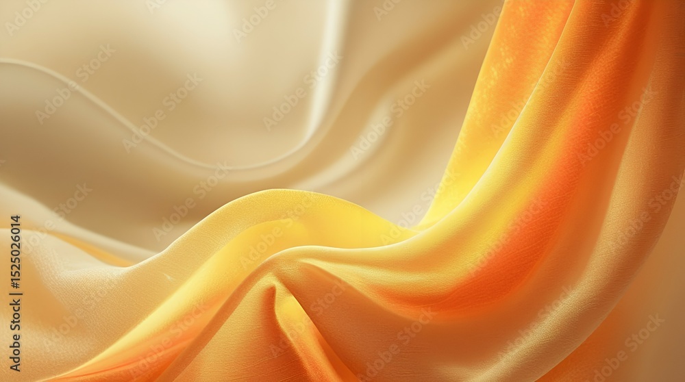 Fototapeta premium Minimal warm background, flat gradient, orange to gold.