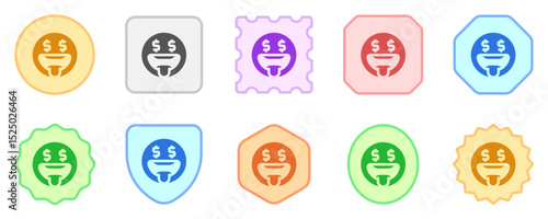 Editable greedy face expression emoticon vector icon. Part of a big icon set family. Part of a big icon set family. Perfect for web and app interfaces, presentations, infographics, etc