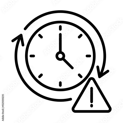 Downtime System Pause and Maintenance Period Single icon