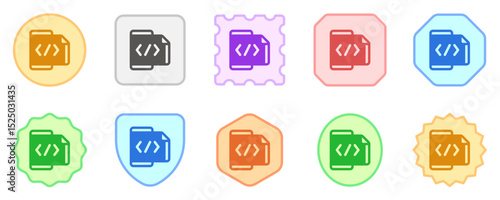 Editable mobile coding, programming vector icon. Part of a big icon set family. Perfect for web and app interfaces, presentations, infographics, etc