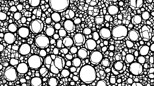 手描き風不規則な円形のテクスチャ、ベクターイラスト