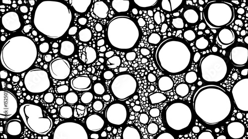 手描き風不規則な円形のテクスチャ、ベクターイラスト