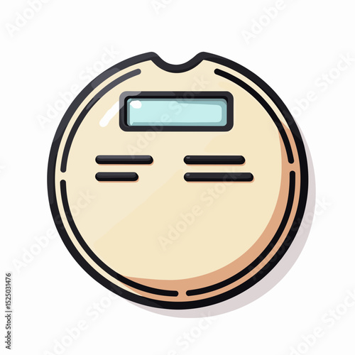 Illustration of a Smart Water Meter with Digital Display for Resource Management and Consumption Tracking