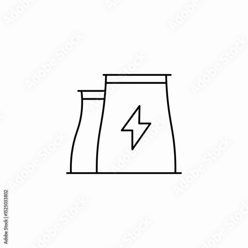 plant power house icon sign vector