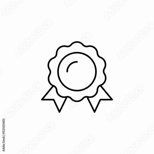 ribbon award icon sign vector