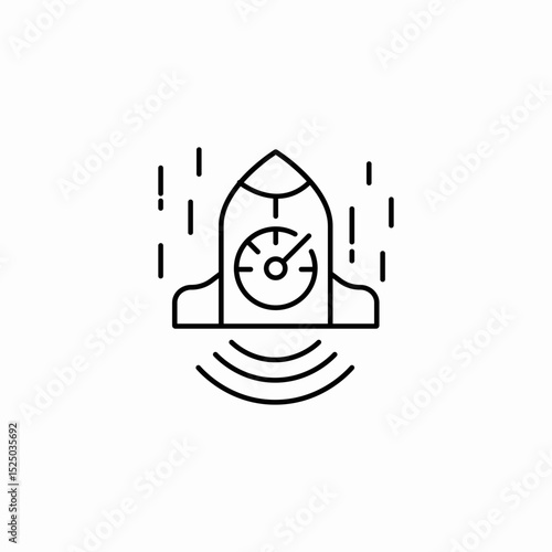 start up time icon sign vector