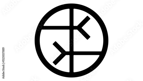 empathy symbol, black isolated silhouette