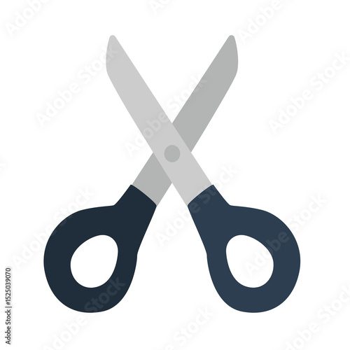 Scissors vector image, scissors clip art, scissor clip art, clipart scissors, flat design vector illustration, isolated on white background