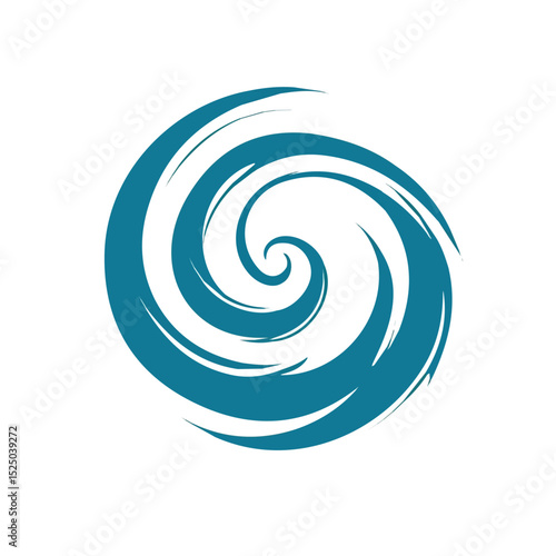 Simple flat 2D icon hurricane swirl isolated on transparent background, vector, flat design, animation design, vector, flat design, animation design, simple flat 2D icon, minimalist design, clipart