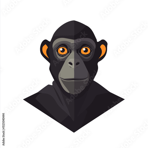 Photography My Simple flat 2D monkey icon on a transparent background, high-resolution vecto