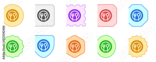 Editable meals, plate, fork, spoon vector icon. Food, restaurant. Part of a big icon set family. Perfect for web and app interfaces, presentations, infographics, etc