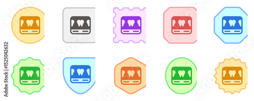 Editable dental scan vector icon. Dentistry, healthcare, medical. Part of a big icon set family. Perfect for web and app interfaces, presentations, infographics, etc