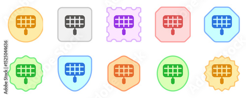Editable bbq grill mesh rack vector icon. Part of a big icon set family. Perfect for web and app interfaces, presentations, infographics, etc