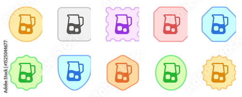 Editable lemonade jug, juice carafe vector icon. Part of a big icon set family. Perfect for web and app interfaces, presentations, infographics, etc
