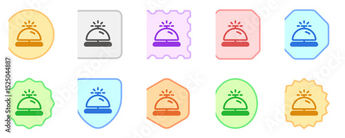Editable hotel bell, receptionist vector icon. Part of a big icon set family. Perfect for web and app interfaces, presentations, infographics, etc