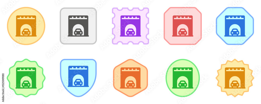 Editable tunnel vector icon. Part of a big icon set family. Perfect for web and app interfaces, presentations, infographics, etc