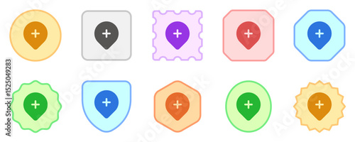 Editable add location vector icon. Map, location, navigation. Part of a big icon set family. Perfect for web and app interfaces, presentations, infographics, etc