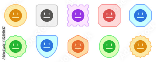 Editable neutral, poker face vector icon. Part of a big icon set family. Perfect for web and app interfaces, presentations, infographics, etc