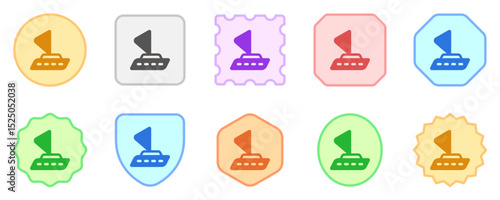 Editable sailboat vector icon. Vehicles, transportation, travel. Part of a big icon set family. Perfect for web and app interfaces, presentations, infographics, etc