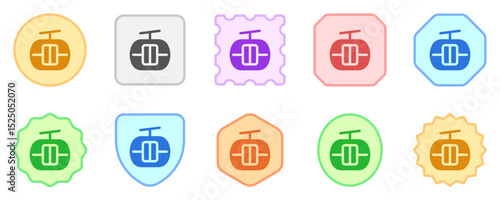 Editable cable car vector icon. Vehicles, transportation, travel. Part of a big icon set family. Perfect for web and app interfaces, presentations, infographics, etc