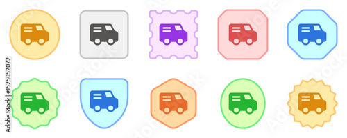 Editable delivery van vector icon. Vehicles, transportation, travel. Part of a big icon set family. Perfect for web and app interfaces, presentations, infographics, etc