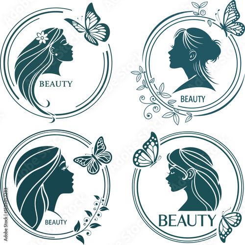 Elegant beauty cosmetics and makeup vector design